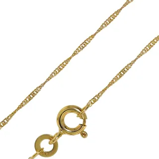 trendor 72450 Feine Singapur-Kette 333 Gold (8 Karat) 1,0 mm breit, 40 cm