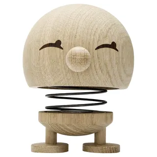 Hoptimist Bimble, Holzdeko, Wackelfigur & Glücksbringer aus Holz, Deko Skandinavisch, Deko Wohnzimmer, Büro & Schreibtisch, Tolle Kleine Geschenke, 10 x 10 x 14 cm, Large, Raw Oak