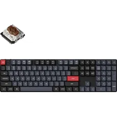 Bild K5 Pro Tastatur USB + Bluetooth QWERTY Schwarz, Grau, Rot