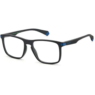 POLAROID Rechteckig ECO POLYAMIDE Brillen in Matte Black Petrol für Herren, Brille mit Sehstärke, optional mit Sonnenbrillen tönung oder Blaulichtfilter (Modell 105806VKM5417)