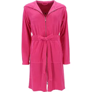 Vossen Bademantel »Tampa, ideal für Sauna & Spa, Hotelbademantel, Morgenmantel« 1 Stk. Kängurutasche, Reißverschluss, rosa