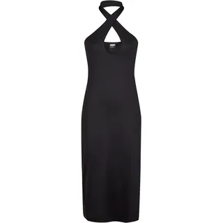 URBAN CLASSICS Kleid Shirtkleid Schwarz L