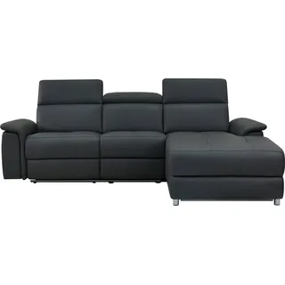 Home Affaire »Pareli, L-Form, 259cm,m. Recamiere, Echtleder, Kunstleder, Webstoff« man. o. elektr. Relaxfunktion, USB/Kopfteilverstellg u. LED,