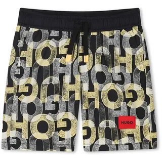 Hugo G00330 Badeshorts - Black / Yellow - 5 Jahre