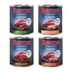 24x800g Rocco Classic pachet mixt de hrană umedă pentru câini