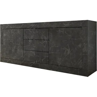 Home Affaire Sideboard 210 x 86 x 43 cm grau (marmor anthrazit)