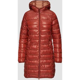 QS Damen, 2154269 Steppmantel mit Kapuze, rot, XXL