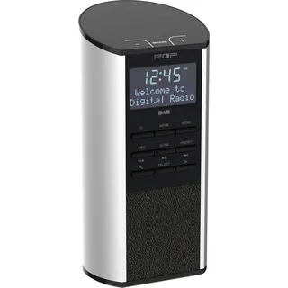 SAHAGA Radio 4W BT DAB+ FM BT Wecker Snooze SleepF. AuxIn FB si POPTUBE SILBER - Silber