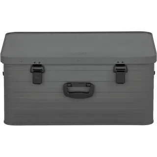 Enders® Alubox Toronto XL Grey, 80 Liter, Aluminium Box 1 mm Wandstärke, spritzwasserdicht, stapelbar - Alukiste, Metallkiste, Metallbox mit Deckel - verwendbar als Transportbox, grau #3884