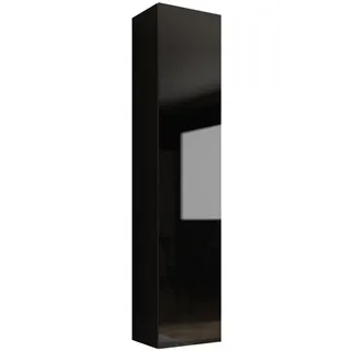Mirjan24 Hängevitrine 180 Vigo , Schwarz, Schwarz Hochglanz , Holzwerkstoff , Rechteckig , 40x180x30 cm , Esszimmer, Vitrinen, Vitrinenschränke