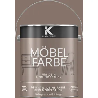 Kenzopaints 2,5Liter Möbelfarbe Möbellack - Nebelgrau von Edinburgh - Grau