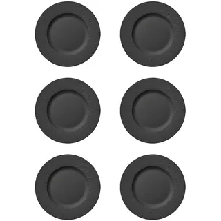 Villeroy & Boch Manufacture Rock Speiseteller 27 cm 6er Set