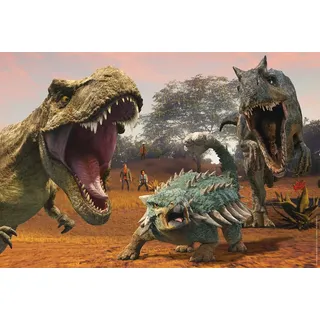 Schmidt Spiele 56561 Jurassic World, Eine neue Ära, 100 Teile Kinderpuzzle aus Graspappe