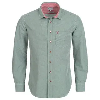 Nübler Trachtenhemd Langarm Ralf grün