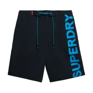 Superdry für Herren. M3010238A Klassischer marineblauer Badeanzug (S), Strandbekleidung, Recyceltes Polyester, Nachhaltig