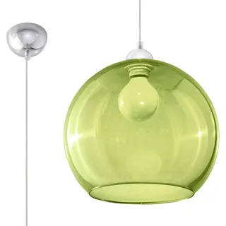 Hängeleuchte BALL grün 1xE27 15W Stahl/Glas 120x30x30cm Sollux Lighting - Grün