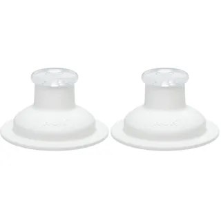 NUK Push-Pull-Tülle Silikon für Sports Cup und Junior Cup, auslaufsicher, langlebig, hygienisch, Spülmaschinen geeignet, weiß, 1 Stück (Packung mit 2)