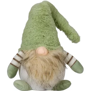 Brandsseller Weihnachtswichtel 25 cm mit LED – Skandinavische Figuren, detailreiche GNOME als dekorative Winterdeko für Tisch, Fenster & Wohnzimmer, Paar