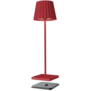LED-Tischleuchte Troll 2.0 sompex rot, 38. Schirm 9xFuß 10xFuß 10 cm