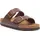 Arizona Birko-Flor Pantoletten, Dark Brown Narrow-fit Größe 35