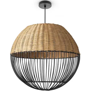 Paco Home PURO 1-flg. Ø 30 cm rund schwarz