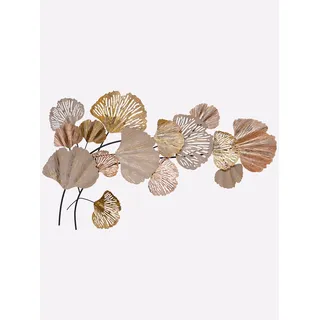 Wanddekoobjekt HEINE HOME, bunt (braun, goldfarben), B:125cm H:74cm T:4,5cm, Wanddekoobjekte, Wanddekoobjekt