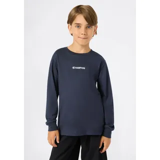 Langarmshirt CHAMPION "SPORTWEAR LONG SLEEVE Standard Fit", Jungen, Gr. XL, nny, Obermaterial: 100% Baumwolle, Shirts Langarmshirt