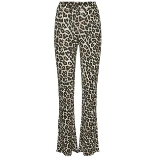 Noisy May Gerippte Ausgestellte Hose mit elastischem Bund Größe: S - Beige