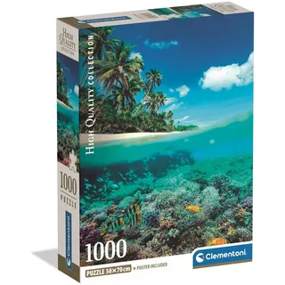 CLEMENTONI Puzzle Sommer-Paradies 1000 Teile Erwachsene - HQ Collection - 70 x 50 cm - Anspruchsvolles Puzzle 14-99 Jahre - 39931