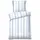 Lola Frottee Blau 155 x 220 cm + 2 x 80 x 80 cm