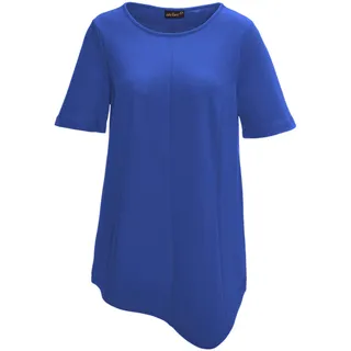 Langarm-Poloshirt GOLDNER "Zipfelshirt", Damen, Gr. 38, blau (royalblau), Obermaterial: 94% Polyester PES. 6% Elasthan EL., normal, Sonstiges, Shirts Langarm-Poloshirt, Ohne