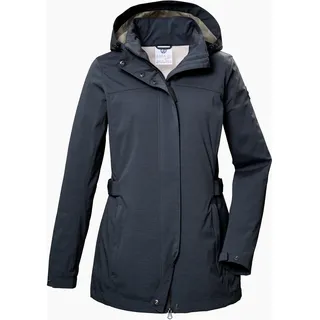 G.I.G.A. DX Damen, Softshelljacke/Outdoorjacke mit abzippbarer Kapuze GS 75 WMN SFTSHLL JCKT, dunkelnavy, 44, 42695-000