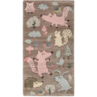 Sigikid Kinderteppich , Taupe , Textil , Tier , rechteckig , 133x200 cm , Textiles Vertrauen - Oeko-Tex® , für Fußbodenheizung geeignet, in verschiedenen Größen erhältlich, für Hausstauballergiker geeignet, Fasern thermofixiert (heatset), pflegeleicht, strapazierfähig , Teppiche und Böden, Teppiche, Kinderteppiche