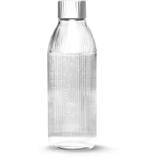 MySoda Wassersprudler-Flasche Transparent/Silber 1 l 28,0 cm
