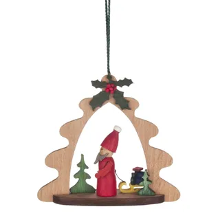 Baumbehang Weihnachtsmann BxHxT 70x70x10mm NEU Christbaumschmuck Baumschmuck