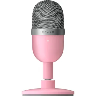 Razer Seiren Mini (Quartz) - USB Kondensator-Mikrofon für Streaming (Kompakt mit Supernieren-Richtcharakteristik, neigbarer Ständer, Integrierter Schockdämpfer) Pink