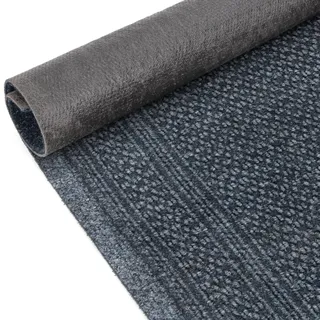 ANRO Schmutzfangmatte Flur Läufer Schmutzfangläufer Fußmatte Teppichläufer Flurteppich Türmatte Meterware Grau 140x80cm