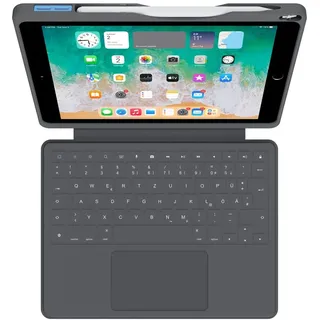 DEQSTER Smart Rugged Touch Plus für iPad 7. Gen (2019), iPad 8. Gen (2020), iPad 9. Gen (2021) Grau