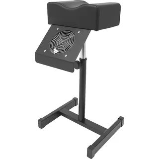 Pedikurstuhl, verstellbare Höhe, ergonomisches Kissen, schwarz - Schwarz
