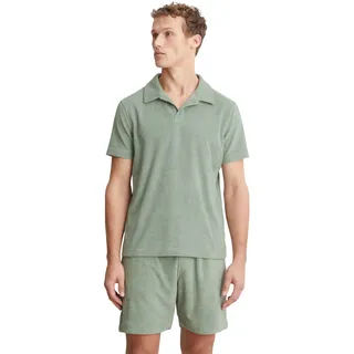Marc O'Polo Poloshirt »Terry Towel«, Frottee-Qualität, weich, Kurzarm, bequem, feuchtigkeitsregulierend, grün