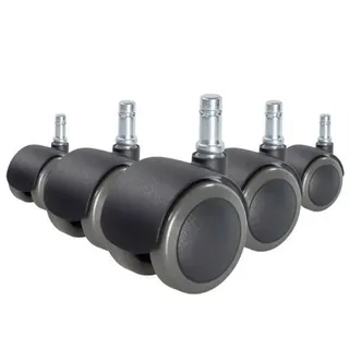 Mid.you Drehstuhlrolle , Schwarz , Kunststoff , 5.1x6x5 cm , Büromöbel, Bürostühle, Bürostuhl-Ersatzteile & Bodenschutzmatten