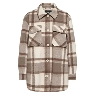ONLY Onlaylin Check Coat Otw - Beige