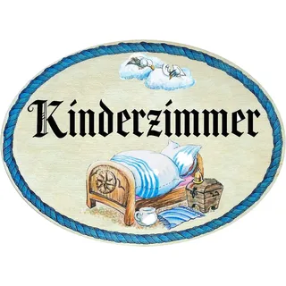 Kaltner Präsente Geschenkidee - Holz Geschenkartikel Deko Türschild im Antik Design Dekoartikel Kinderzimmer (18 x 13 cm)