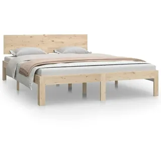 vidaXL Massivholzbett Kiefer 140x200 cm