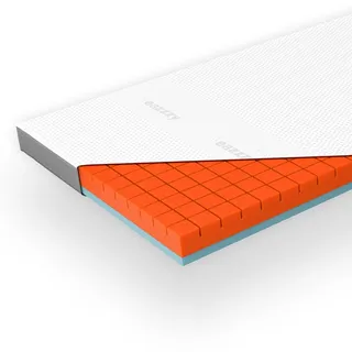 Eazzzy Premium Cube Topper 120 x 200 cm weiß