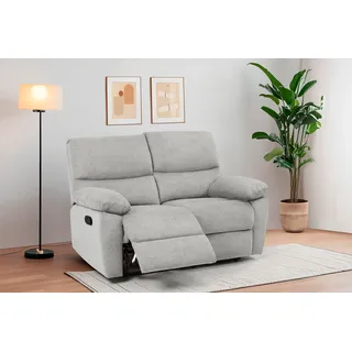 Home Affaire »LANNOY, mit manueller o. elektrischer Relaxfunktion in beiden Sitzen.« Elektrische Variante mit USB A/C. Federkern, Webstoff