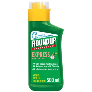 Roundup Unkrautfrei Express Konzentrat 500ml gegen Unkraut in Ziergärten