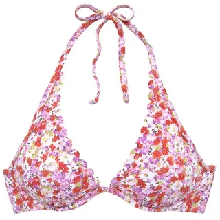 LASCANA Bügel-Bikini-Top »Jasmin« im Blümchen-Druck, bunt