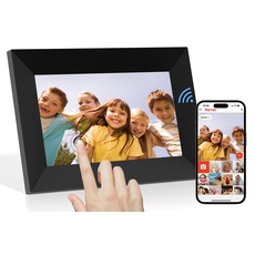 Digitaler Bilderrahmen WLAN 7 Zoll Touchscreen Elektronischer Bilderrahmen mit 16GB Speicher, Auto-Rotate, Fotos und Videos über APP Frameo Teilen-Geschenk für Eltern/Ehepaare/Freunde/Familie
