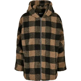 URBAN CLASSICS Oversized Check Jacke Soft Taupe / Black L